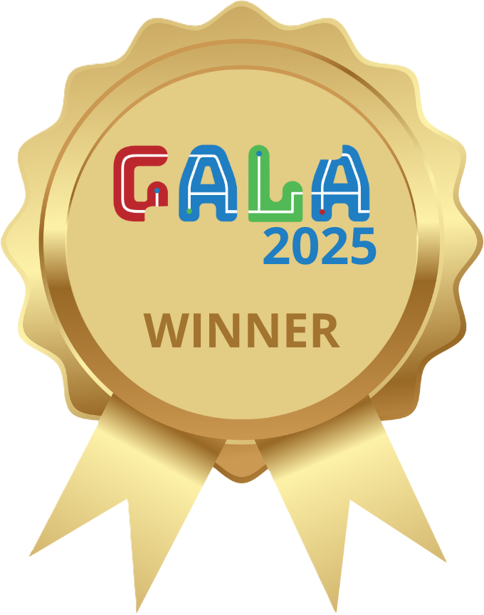 gala winner badge